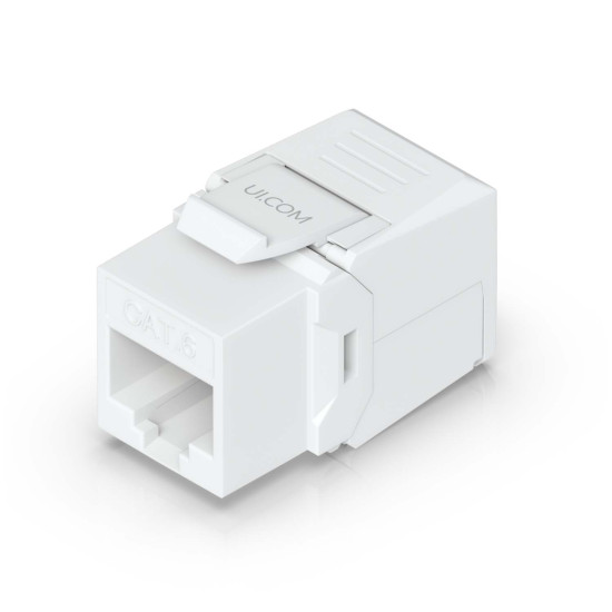 Conector Keystone Jack Cat6 Toolless UniFi Ubiquiti, Pachet 12 buc., UACC-Keystone-Jack-C6